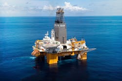 The semisubmersible Deepsea Stavanger. The semisubmersible Deepsea Stavanger.