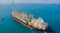 The FPSO Cidade de Caraguatatuba operates at the Lapa field in the presalt Santos basin offshore Brazil.