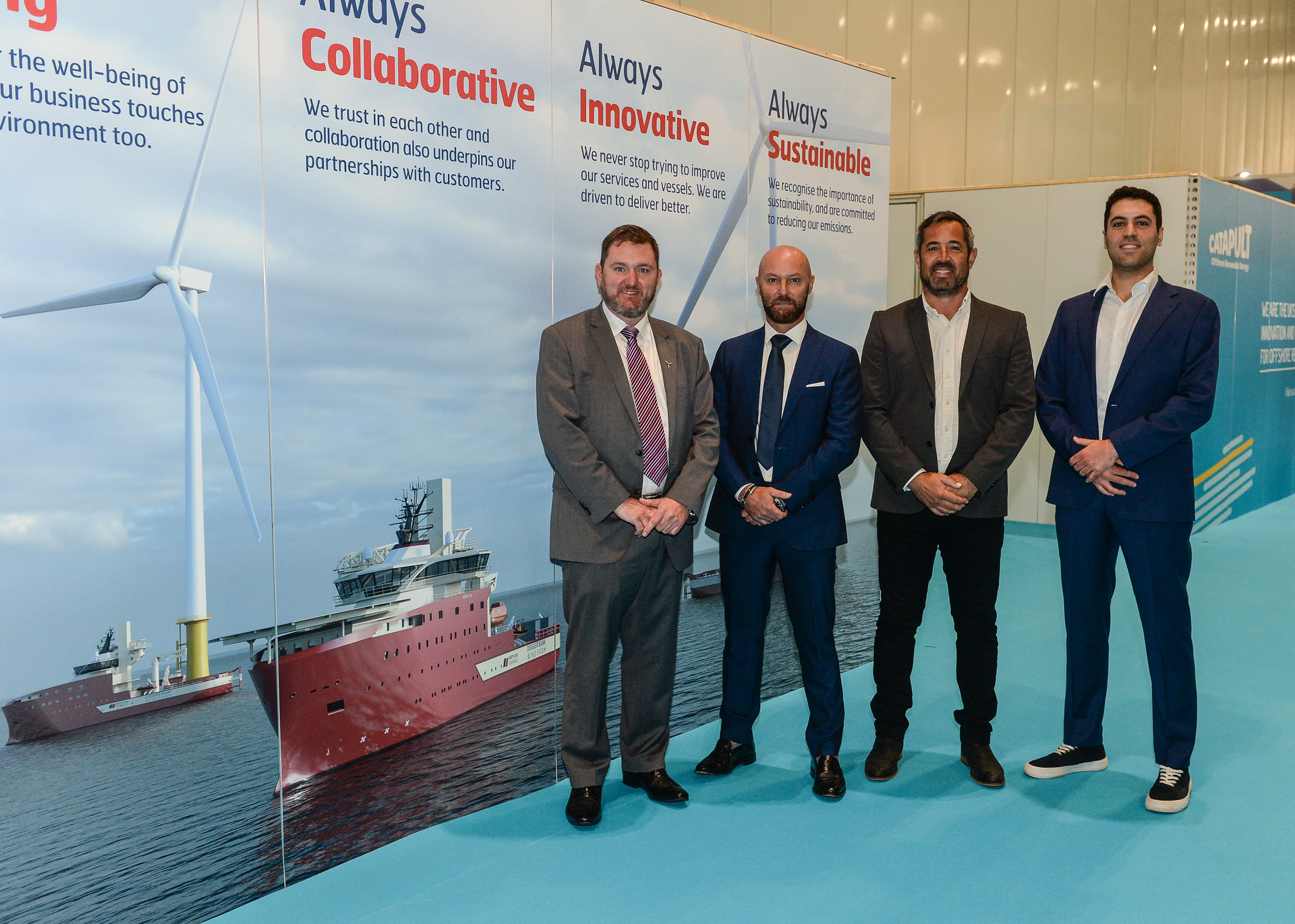 North Star Renewables&rsquo; Matthew Gordon, Equinor&rsquo;s Luca Daniele, Simon Coote From Alicat And Guido De Mola From Chartwell Marine