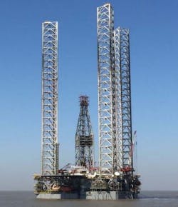 The jackup Parameswara. The jackup Parameswara.