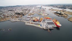 The Killingøy base facilities in Haugesund, Norway. The Killingøy base facilities in Haugesund, Norway.