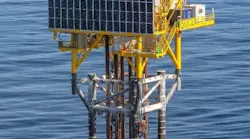 The Q10-A gas field platform.