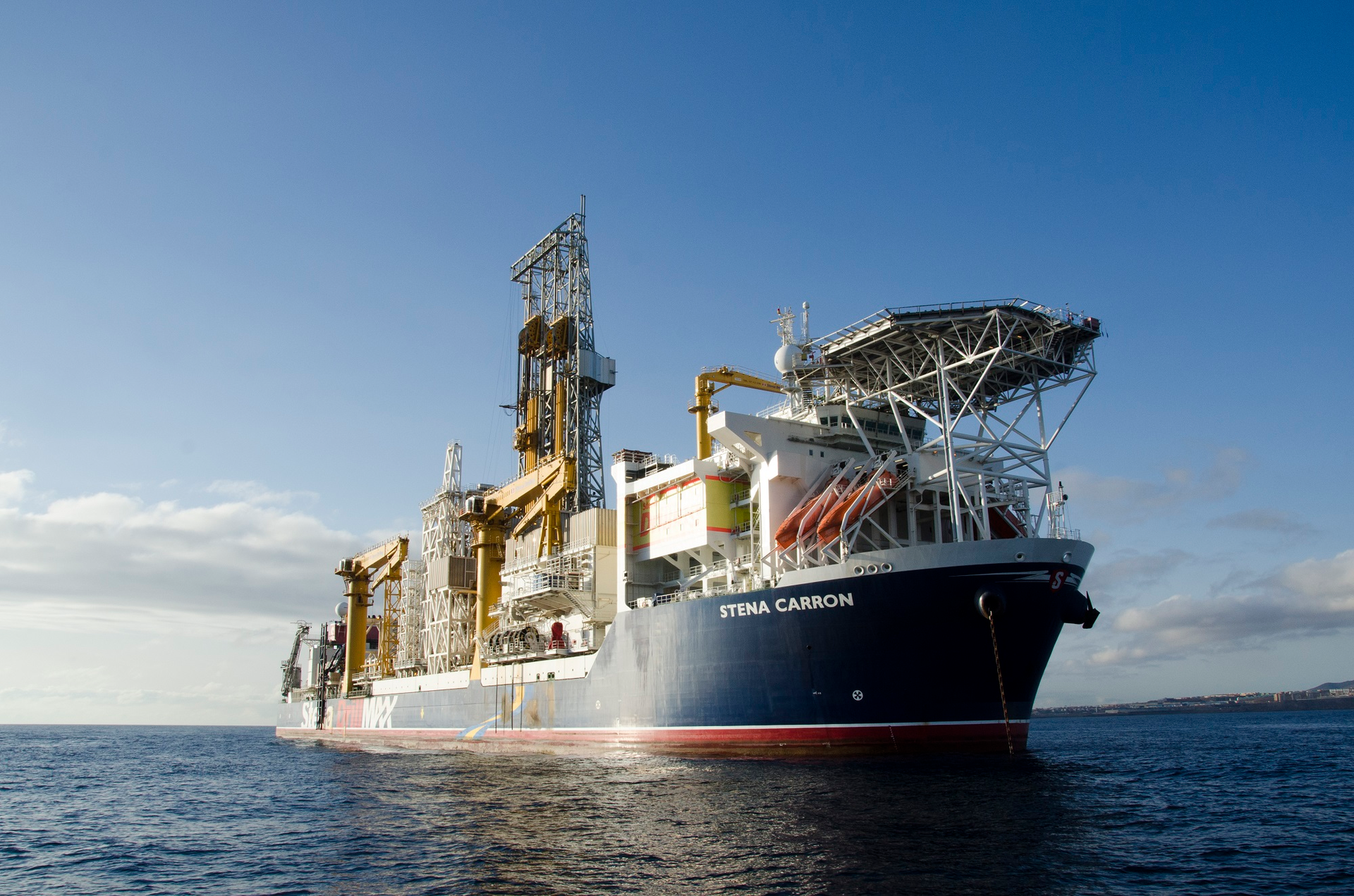 The ultra-deepwater drillship Stena Carron.