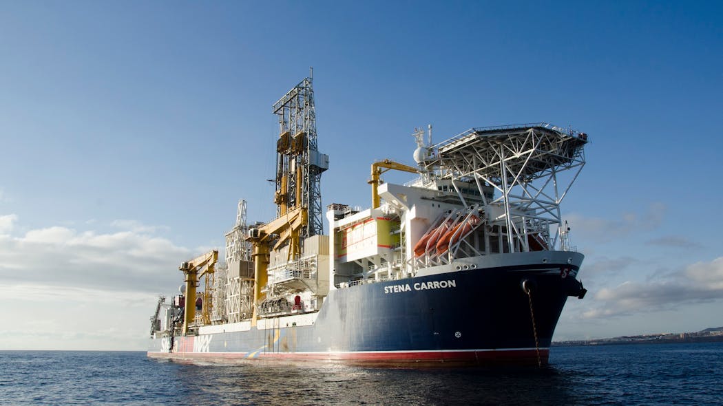 The ultra-deepwater drillship Stena Carron.
