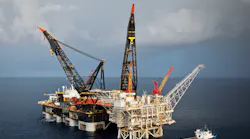 The Tamar platform offshore Israel.