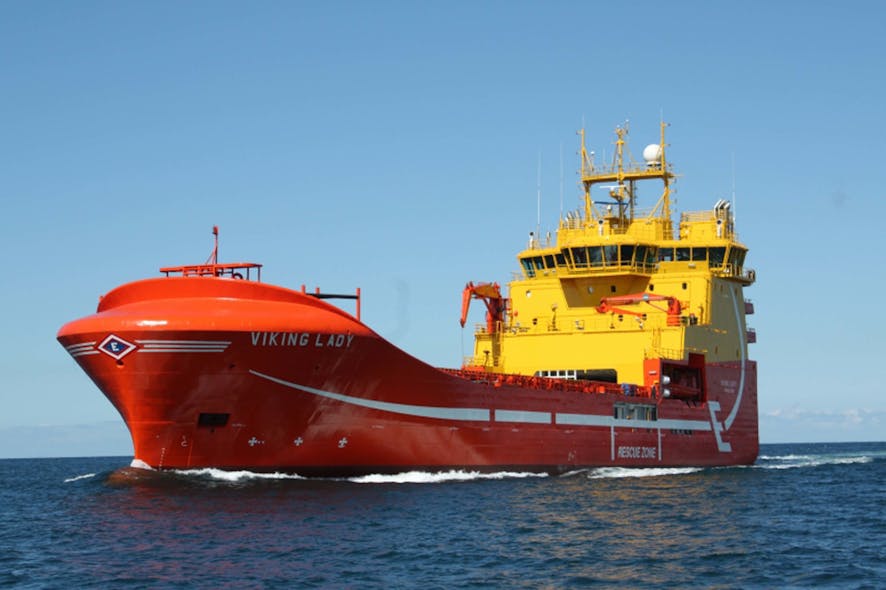 The platform supply vessel Viking Lady.