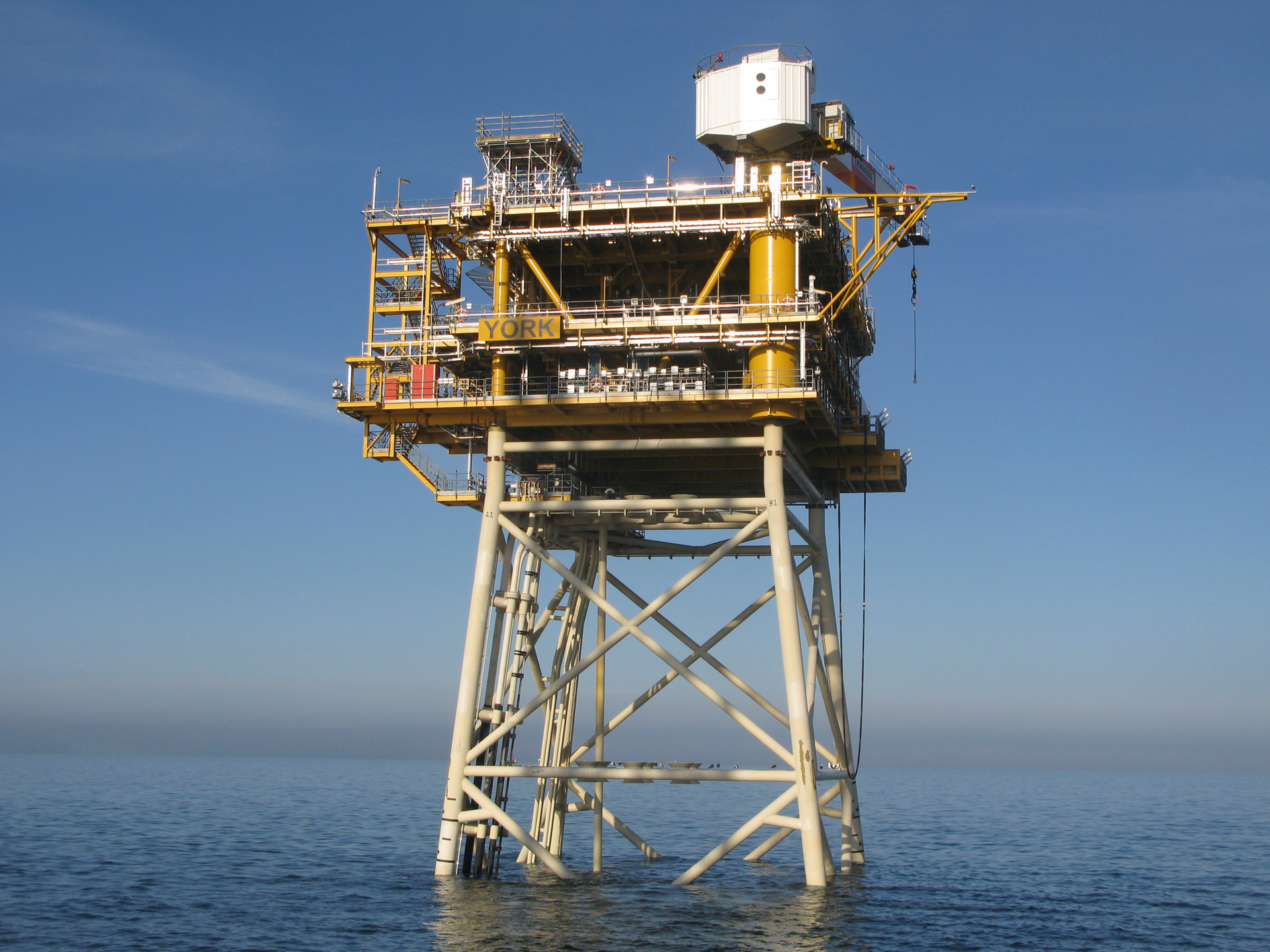 The York gas field in the UK southern North Sea.