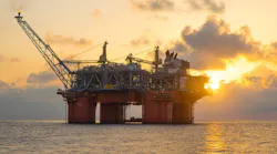 The Atlantis semisubmersible production platform.