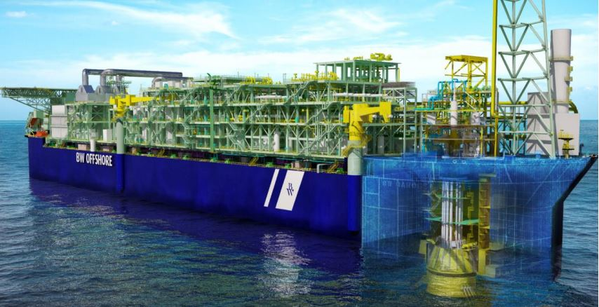 Schematic of the Barossa FPSO.