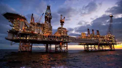 The Deepwater Gunashli platform in the Caspian Sea.