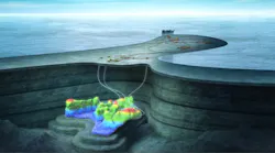 Schematic of the Frosk field development.