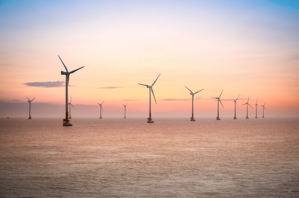The Hornsea One offshore wind farm in the UK southern North Sea.