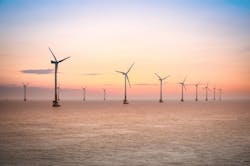 The Hornsea One offshore wind farm in the UK southern North Sea. The Hornsea One offshore wind farm in the UK southern North Sea.