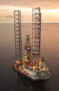 The Borr Drilling jackup Norve. The Borr Drilling jackup Norve.