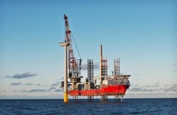 DEME installed the Vestas 9.5-MW wind turbines with the jackup vessel Wind Osprey. DEME installed the Vestas 9.5-MW wind turbines with the jackup vessel Wind Osprey.