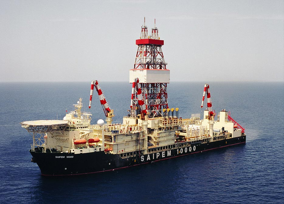 The drillship Saipem 10000.