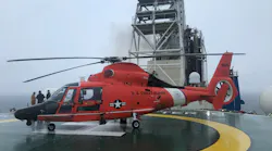 The US Coast Guard Air Station New Orleans aircrew onboard the Noble Globetrotter II.