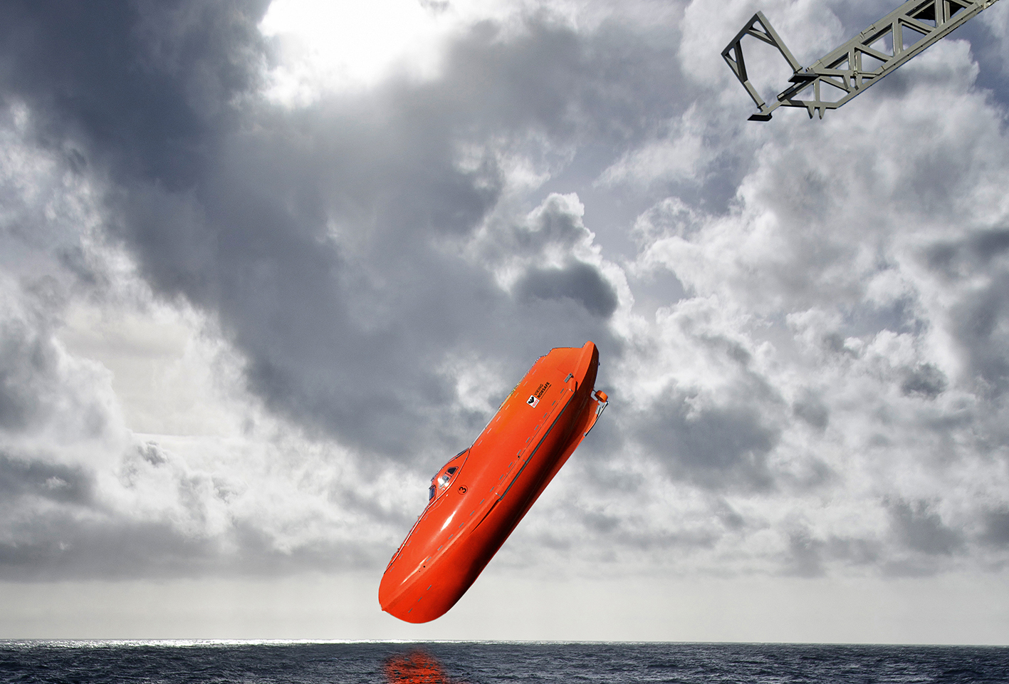 Freefall lifeboat.