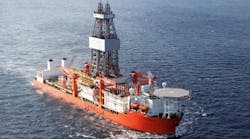 The drillship Capella. The drillship Capella.