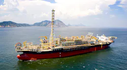The FPSO Cidade de Santos MV20 is deployed in the Uruguá field and gathers production from the Tambaú field.