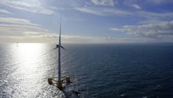The Kincardine floating wind farm. The Kincardine floating wind farm.