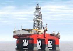 The semisubmersible drilling rig Leo.