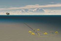 Solveig is a five-well subsea tieback to the Edvard Grieg platform in the Norwegian North Sea. Solveig is a five-well subsea tieback to the Edvard Grieg platform in the Norwegian North Sea.