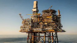 The Alba Northern platform in the UK central North Sea.