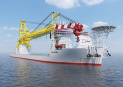 The heavy-lift vessel Les Aliz&eacute;s is expected to be delivered next year.