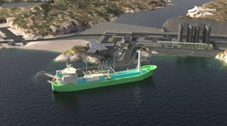 The LNG-powered CO2 carrier.