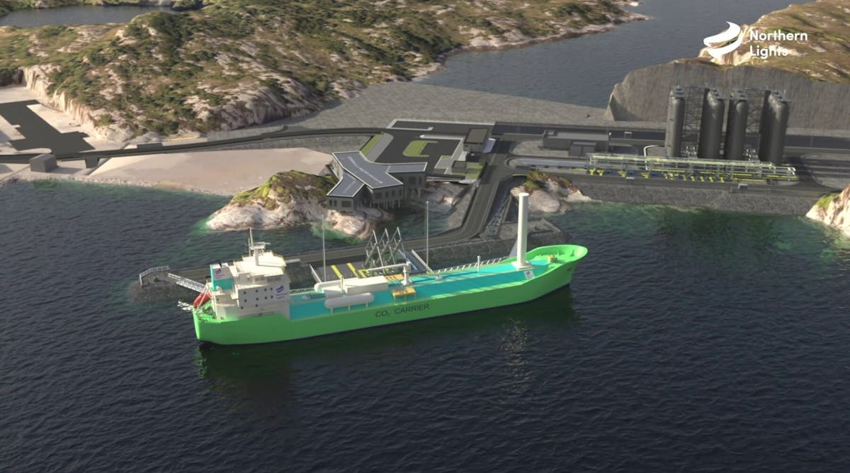The LNG-powered CO2 carrier.