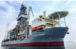 The ultra-deepwater drillship Deepwater Conqueror. The ultra-deepwater drillship Deepwater Conqueror.