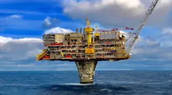 The Draugen platform.