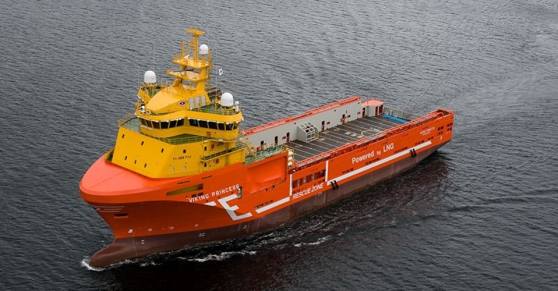 The supply vessel Viking Princess.