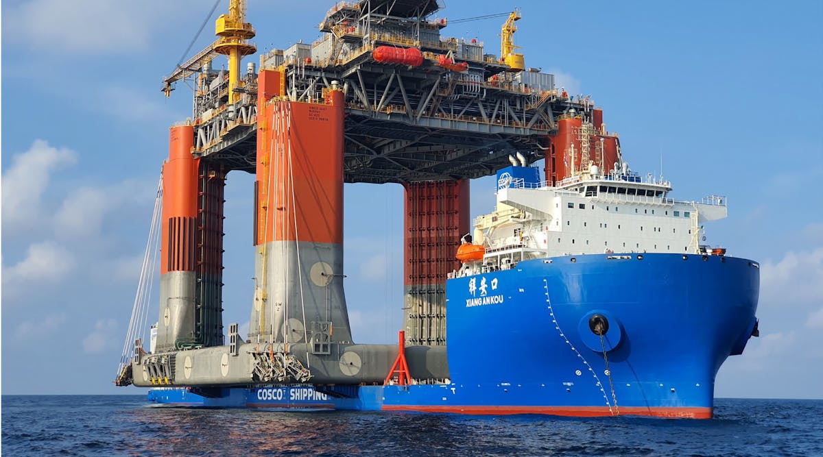 The King&rsquo;s Quay semisubmersible arrived in the Gulf of Mexico in September.