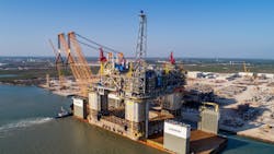 The Argos semisubmersible is undergoing final inspections for a planned 2Q 2022 startup. The Argos semisubmersible is undergoing final inspections for a planned 2Q 2022 startup.