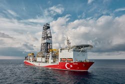 The drillship Fatih. The drillship Fatih.