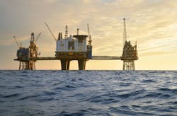 The Oseberg field complex in the Norwegian North Sea. The Oseberg field complex in the Norwegian North Sea.