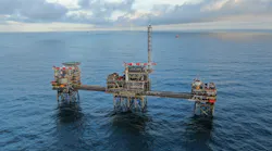 The Cygnus gas field complex in the UK North Sea.