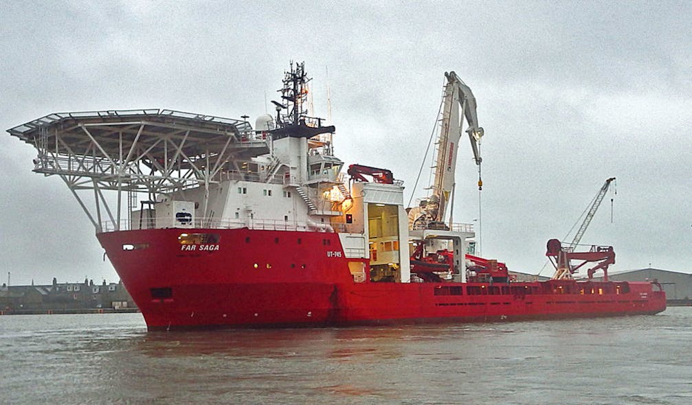 The construction support vessel Far Saga.