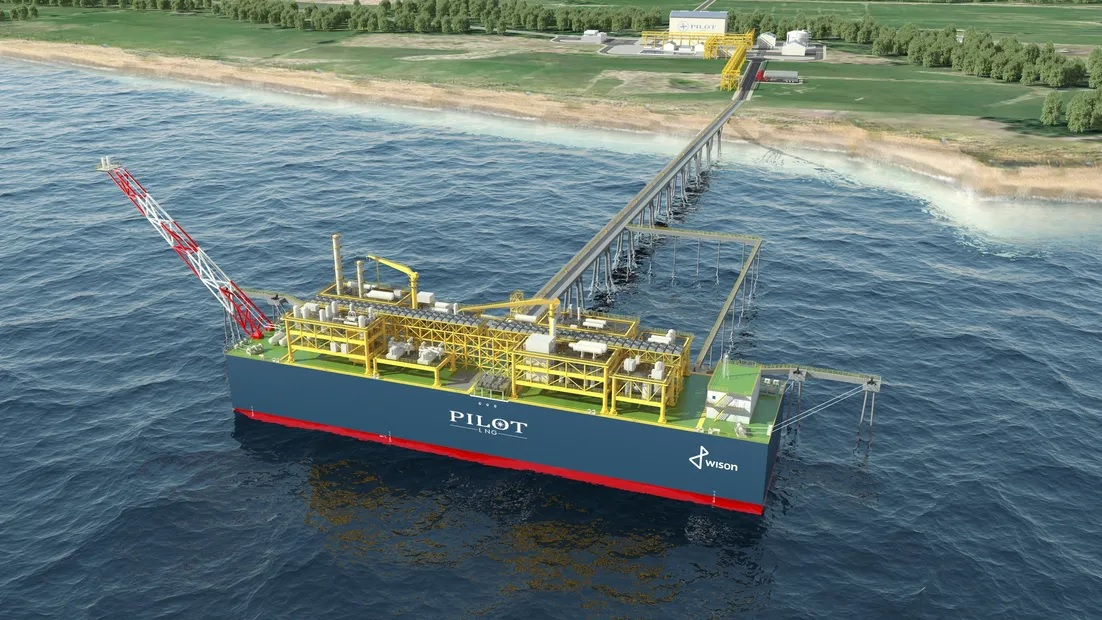 Rendering of the Galveston LNG Bunker Port project.