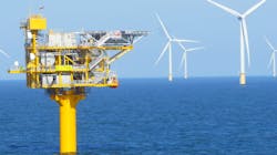 The Blythe platform in the UK southern North Sea. The Blythe platform in the UK southern North Sea.