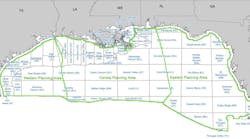 The Gulf of Mexico&rsquo;s Western, Central and Eastern Planning Areas.