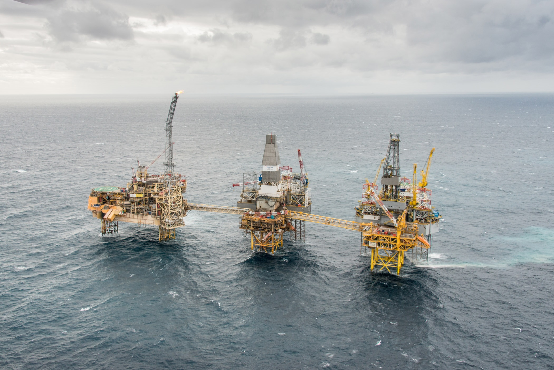 The Elgin/Franklin platform complex in the UK central North Sea.