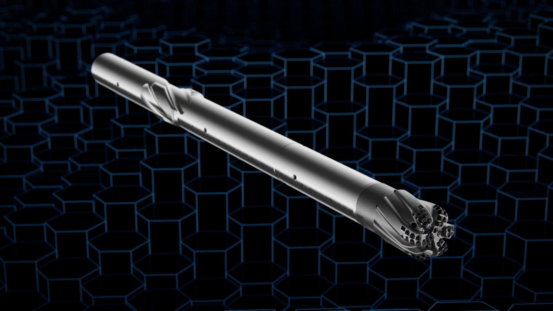 Rather than using pads or plates for steering, the SABER tool uses an internally directed pressure differential system across the bit face.