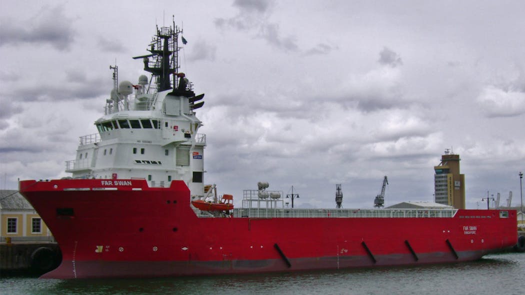 The platform supply vessel Far Swan.