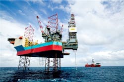 The jackup Maersk Innovator. The jackup Maersk Innovator.