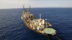 The FPSO P-31 operates at the Albacora field in the Campos basin offshore Brazil.