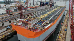 The FPSO Prosperity is in dry dock in Singapore.