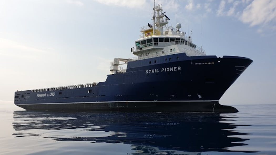 The supply vessel Stril Pioneer.